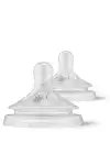 Philips Avent Natural Response 2li Biberon Emziği, 1 Numara, 0 Ay+