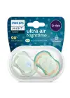 Philips Avent Ultra Air Night Karanlıkta Parlar Gece Emziği 0-6 ay Erkek SCF376/18