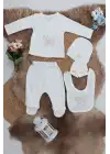 Sema Baby 5 Parça Hastane Çıkışı Zıbın Seti 0-3 Ay - Butterfly