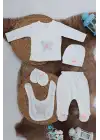 Sema Baby 5 Parça Hastane Çıkışı Zıbın Seti 0-3 Ay - Pink Butterfly