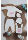 Sema Baby 5 Parça Hastane Çıkışı Zıbın Seti 0-3 Ay - Princess