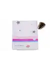 Sema Baby Çok Amaçlı Müslin Örtü 100x80 cm - Pembe Yıldız 8682476853124