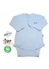 Sema Baby Uzun Kol Kaşkorse Badi (Body) - Mavi  18-24 Ay