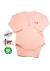 Sema Baby Uzun Kol Kaşkorse Badi (Body) - Pembe  6-12 Ay