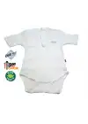 Sema Baby Yarım Kol Kaşkorse Badi (Body) - Beyaz  18-24 Ay