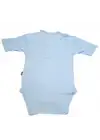 Sema Baby Yarım Kol Kaşkorse Badi (Body) - Mavi  6-12 Ay