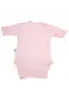 Sema Baby Yarım Kol Kaşkorse Badi (Body) - Pembe  0-6 Ay