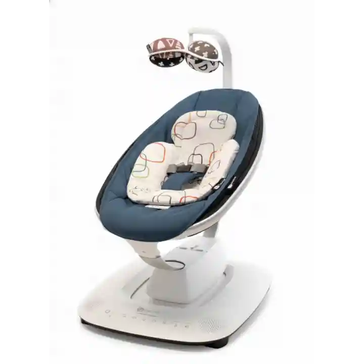 4moms Mamaroo 5.0 Elektrikli Ana Kucağı - Slate Blue + Yenidoğan Destek Pedi