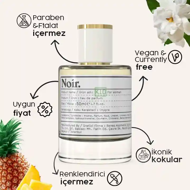 Noir. K10 Kadın EDP Parfüm 50 ML