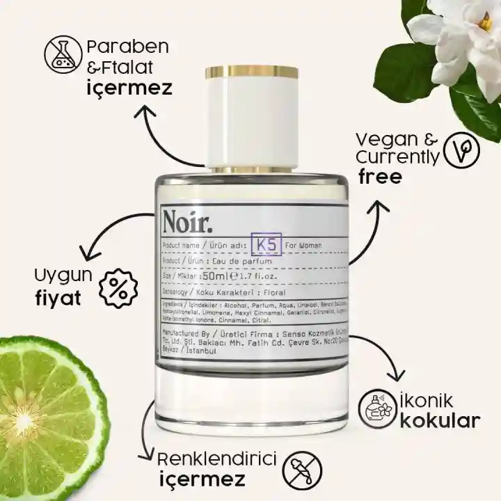 Noir. K5 Kadın EDP Parfüm 50 ML