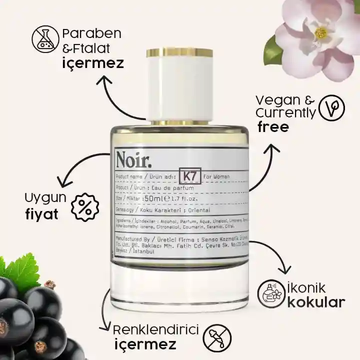 Noir. K7 Kadın EDP Parfüm 50 ML