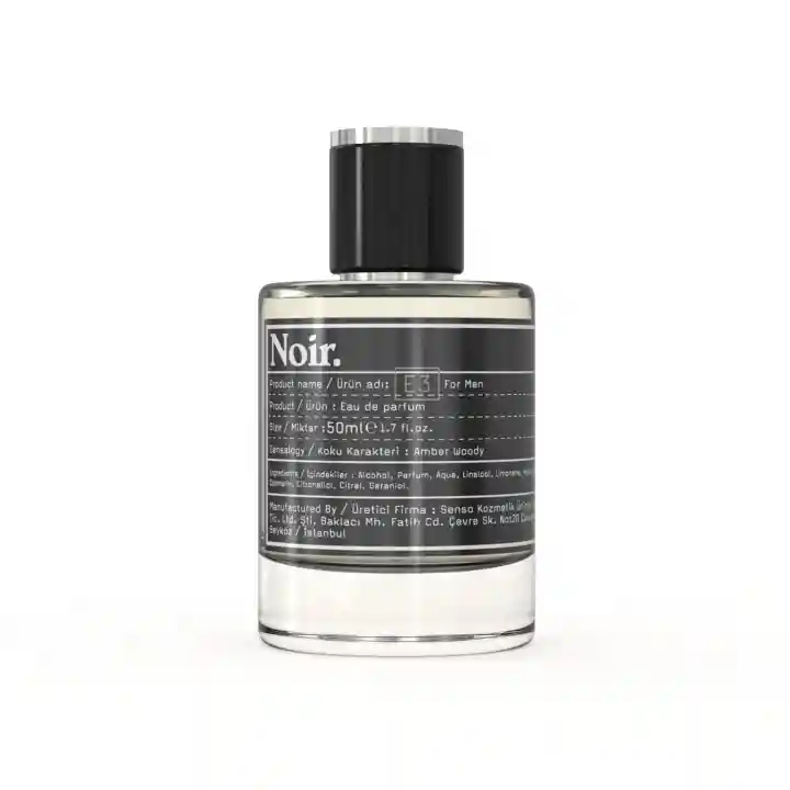 Noir. E3 Erkek EDP Parfüm 50 ML