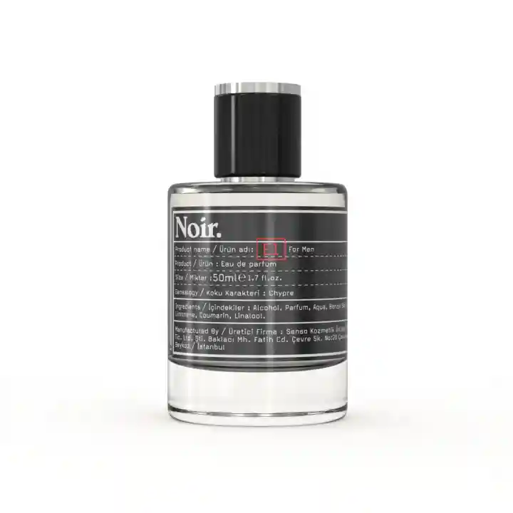 Noir. E1 Erkek EDP Parfüm 50 ML
