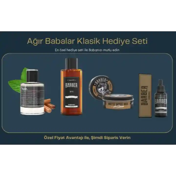 Ağır Babalar Klasik Noir Barber Set