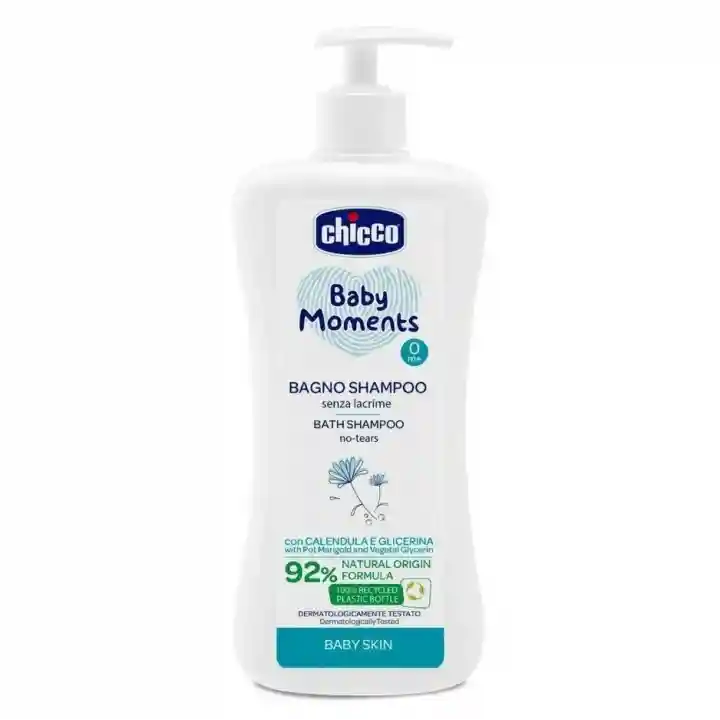 Chicco Baby Moments Göz Yakmayan Yenidoğan Saç ve Vücut Şampuanı 500 ml
