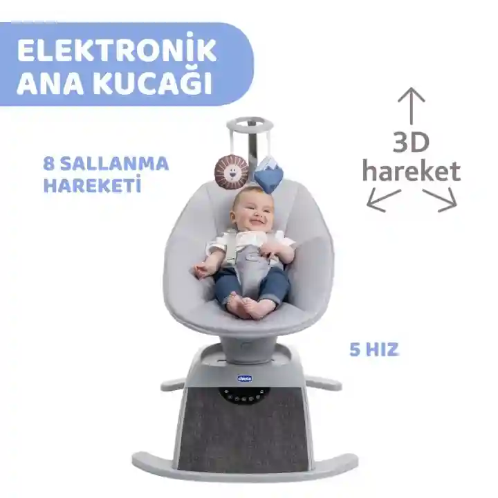 Chicco Comfy Elektrikli Ana Kucağı Silver Spring