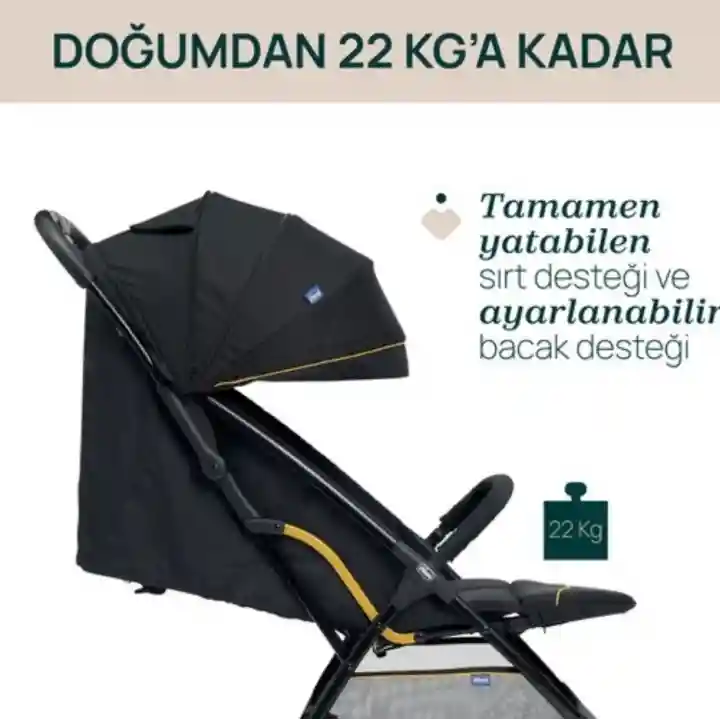 Chicco Glee Bebek Arabası - Uneven Siyah