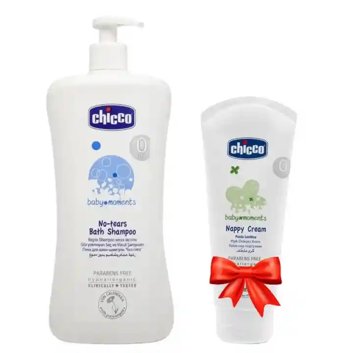 Chicco Göz Yakmayan Saç ve Vücut Şampuanı 750ml + Chicco Pişik Önleyici Krem 100ml