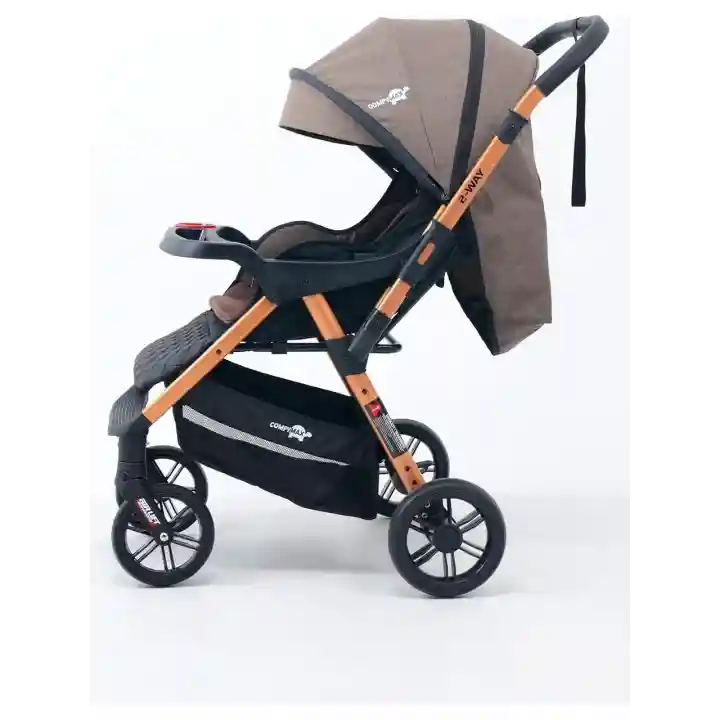 Comfymax 2-Way Çift Yönlü Bebek Arabası  – Wood Brown