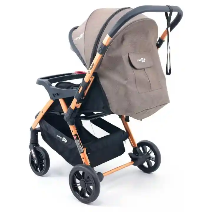 Comfymax 2-Way Çift Yönlü Bebek Arabası  – Wood Brown