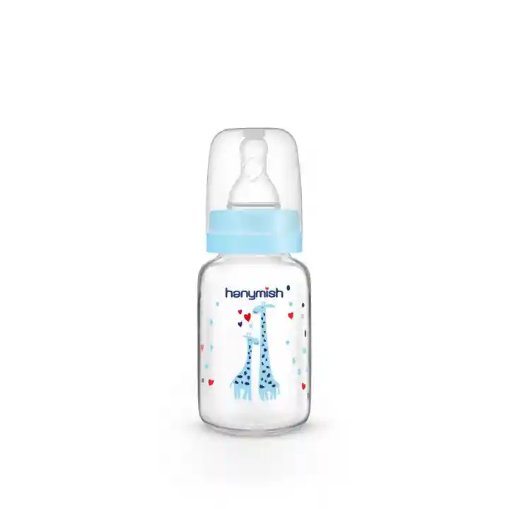 Hanymish Cam Biberon 125 ml 0-6 Ay - Mavi