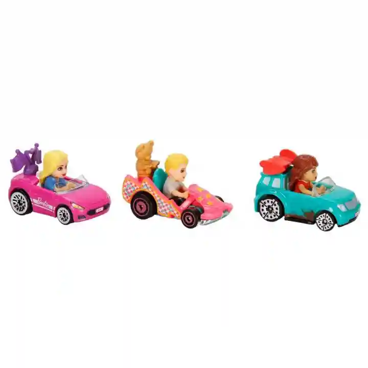 Hot Wheels Racerverse Barbie 3 lü Araba Seti JDG45
