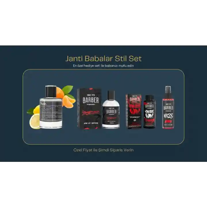 Janti babalar Stil Noir Barber Set