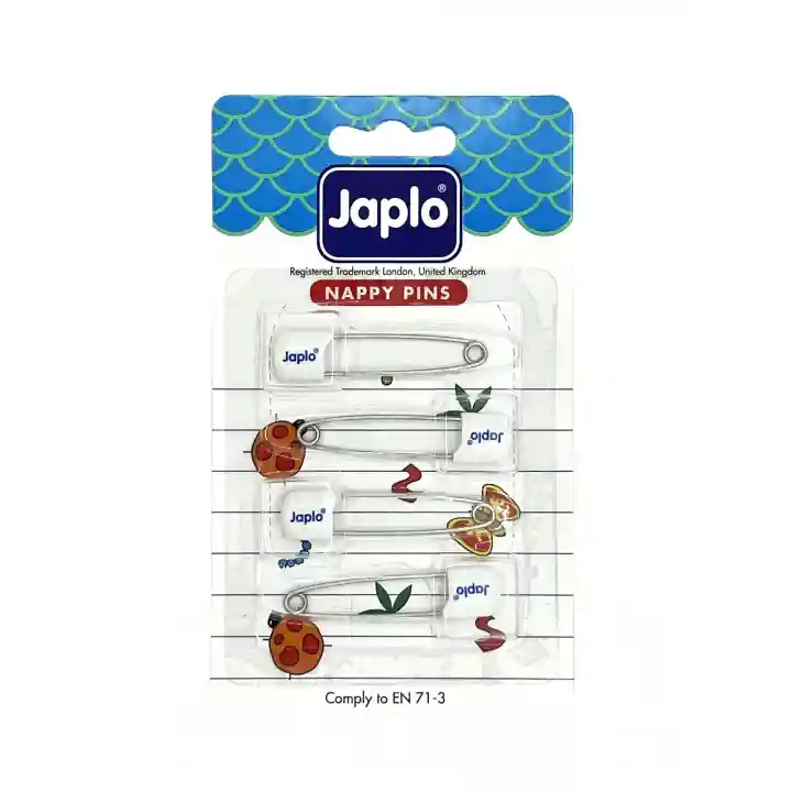 Japlo Emniyetli Çengelli İğne 4lü - Beyaz