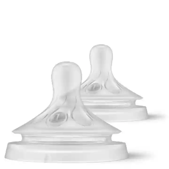 Philips Avent Natural Response 2li Biberon Emziği, 1 Numara, 0 Ay+