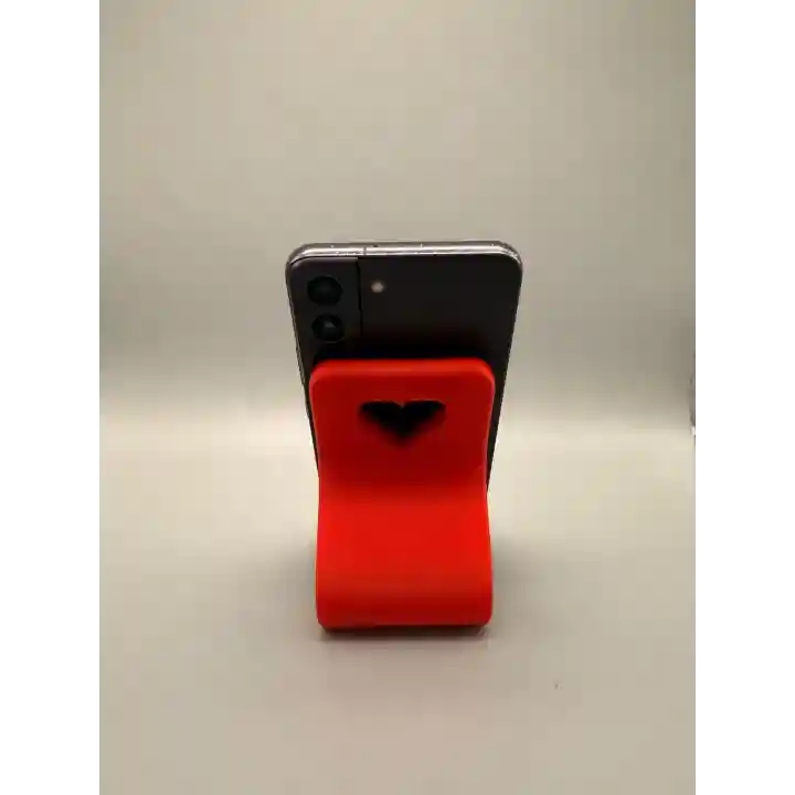 Riti Design - Cor - Kalp Pencereli Minimalist Masaüstü Telefon Tutucu