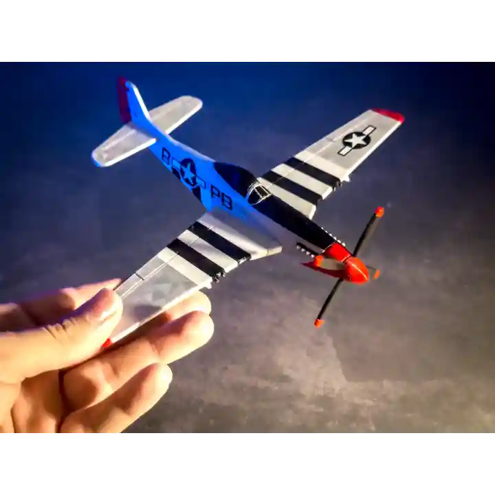 Riti Design - Mustang - P-51D Mustang Savaş Uçağı 3D Model Kit Kartı Maketi