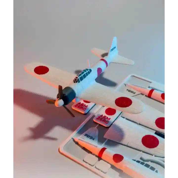 Riti Design - Zero - A6M Zero Savaş Uçağı 3D Model Kit Kartı Maketi
