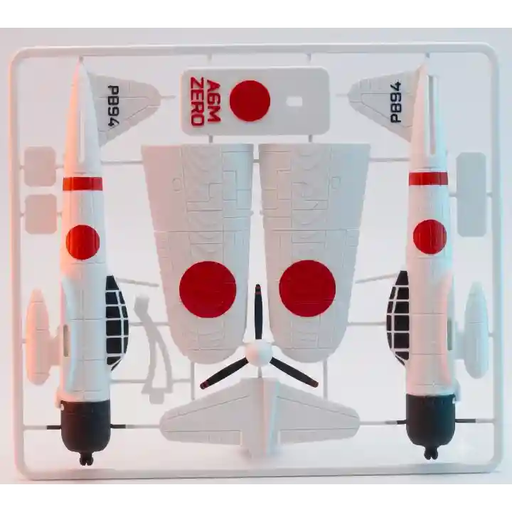 Riti Design - Zero - A6M Zero Savaş Uçağı 3D Model Kit Kartı Maketi