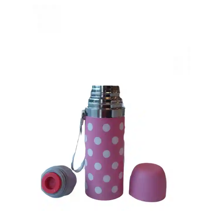 Sema Baby Puantiyeli Bebek Termosu 350 ml - Pembe