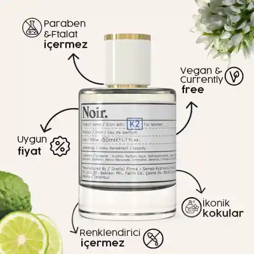 Noir. K2 Kadın EDP Parfüm 50 ML