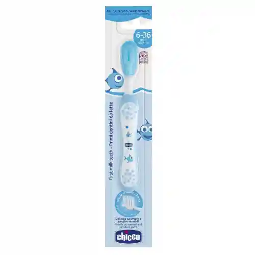Chicco İlk Süt Dişi Fırçası Mavi 6-36 Ay