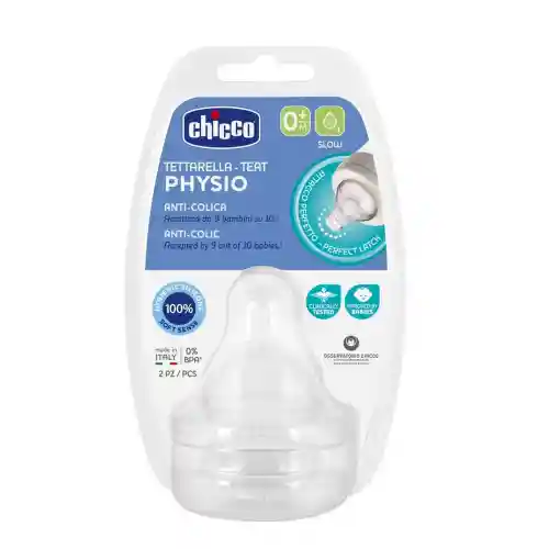 Chicco Wellbeing Silikon 2li Biberon Emziği 0 ay+