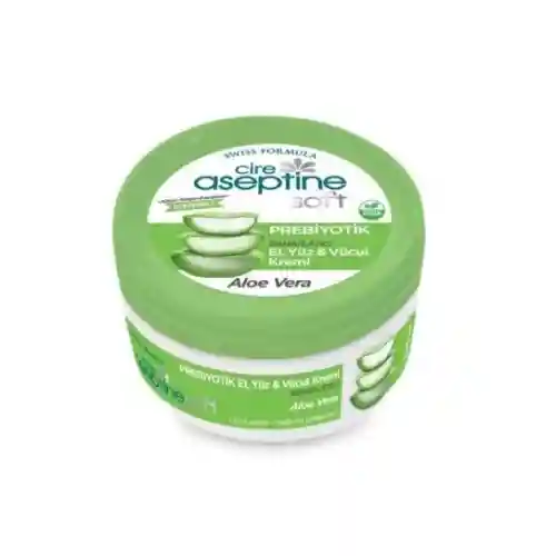 Cire Aseptine Soft Aloe Vera Özlü Rahatlatıcı Besleyici Prebiyotikli Krem 200 ml