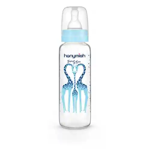 Hanymish Cam Biberon 240 ml 0-6 Ay - Mavi