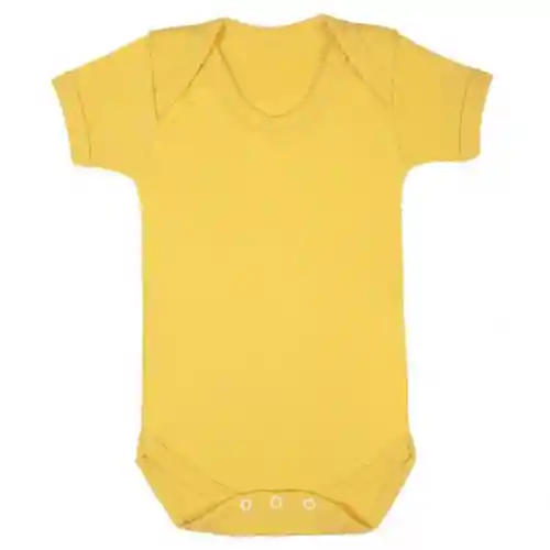 Sema Baby Prematüre Yarım Kol Penye Çıtçıtlı Badi - Sarı