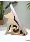 Riti Design - Canis - Minimalist Köpek Tasarım Masaüstü Telefon Tutucu - Bej