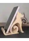 Riti Design - Canis - Minimalist Köpek Tasarım Masaüstü Telefon Tutucu - Bej