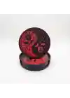 Riti Design - Yin Yang Gül - 3D Tasarım 4lü Bardak Altlığı Seti