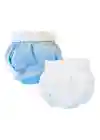 Sema Baby 2li Lüks Alıştırma Külodu 10-15 kg - Beyaz/Mavi