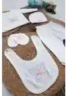 Sema Baby 5 Parça Hastane Çıkışı Zıbın Seti 0-3 Ay - Pink Butterfly