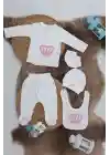 Sema Baby 5 Parça Hastane Çıkışı Zıbın Seti 0-3 Ay - Princess