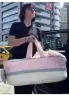 Sema Baby Portbebe Yenidoğan Bebek Yatağı - Ekru/Pembe