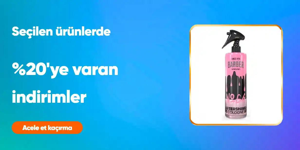 Seçili Ürünlerde %20 İndirim