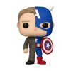 Funko POP Marvel Steve Rogers/Captain America Split