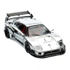 Inno64 Ferrari F40 Liberty Walk Chrome Silver 1/64 Diecast Model Araba